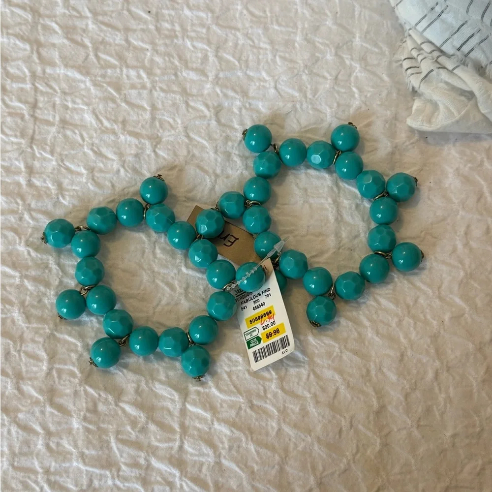 Turquoise Beaded Stretch Bracelet Set – NWT